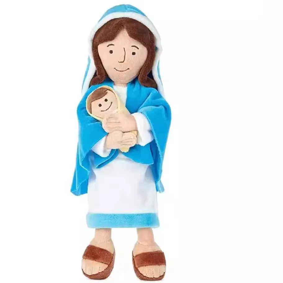 Yesu muñeca de peluche de Jesús, almohada de punto de Jesús, regalo de Acción de Gracias, nuevo