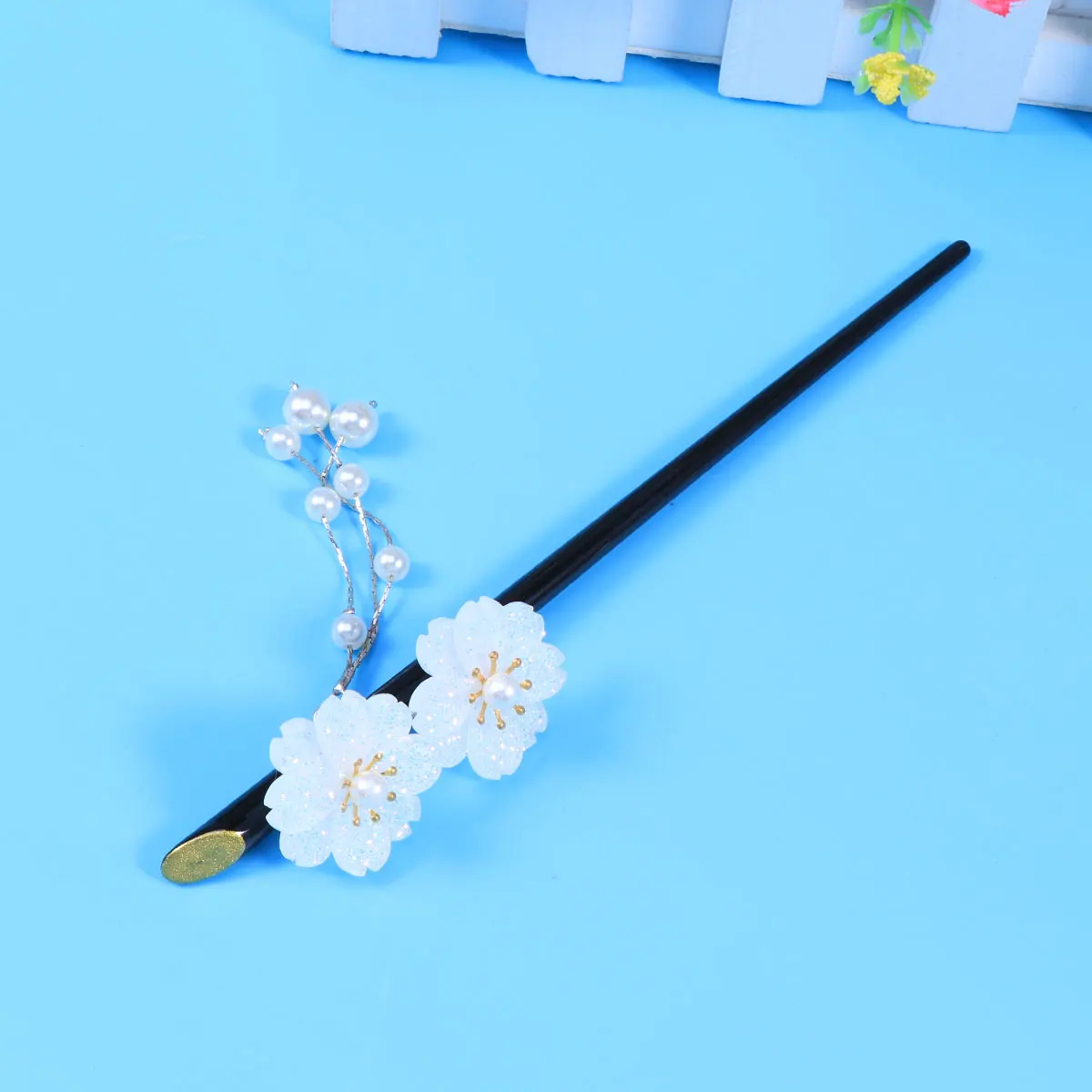 

Hair Accessories for Women Cherry Blossom Hairpin Stick Vintage Costume Chinese Style
