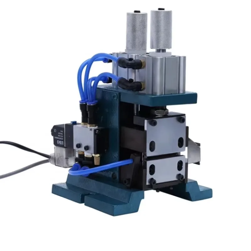 Semi-automatic Pneumatic Multi-core Sheathed Cable Inner Cores Stripping and Twisting Machine