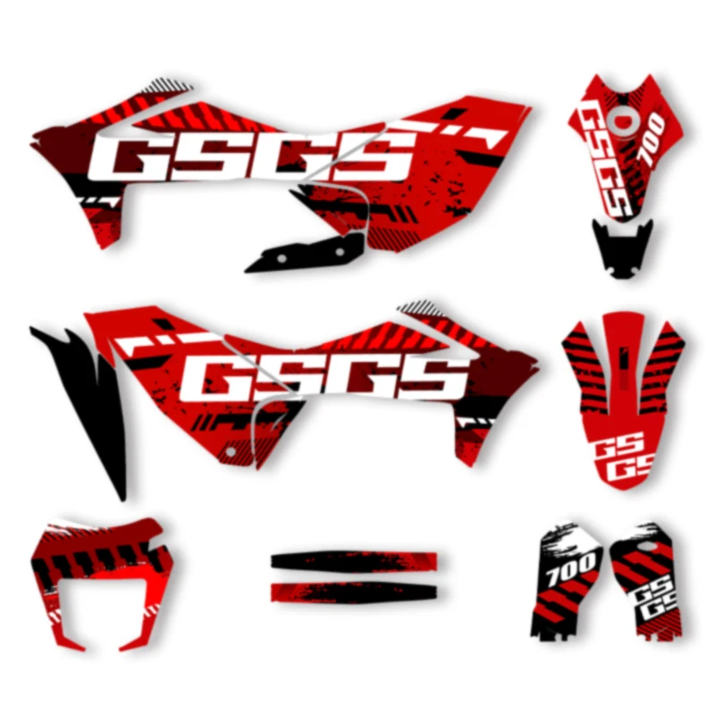 

SPACE Custom Motorcycle Graphics ForGASGAS 2022 2023 2024 SM 700 ES 700 Decal Stickers Kits 004
