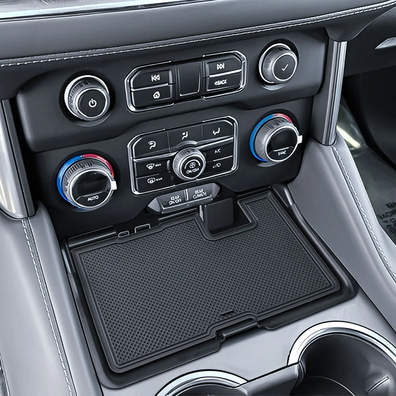 Center Console Organizer Tray For 2021-2024 Chevy Tahoe/Suburban Middle Gear Shift Center Console Storage Box Tray Accessories