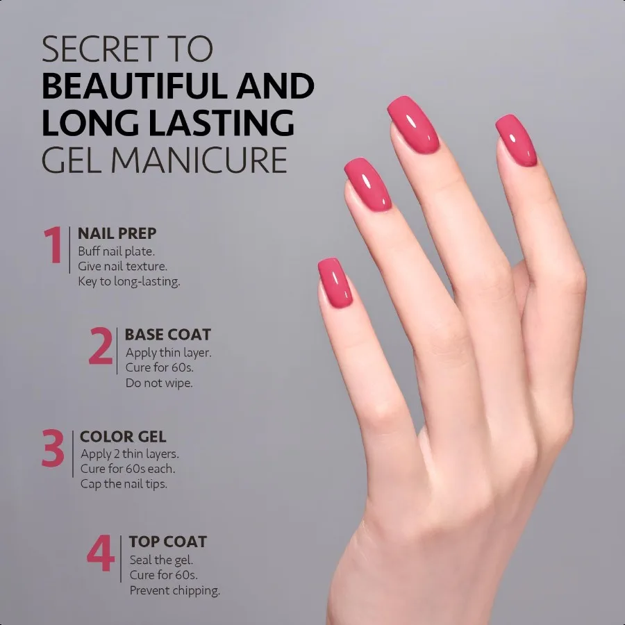 Esmalte em gel rosa Soak Off Gel Polonês UV Light Cure 2003