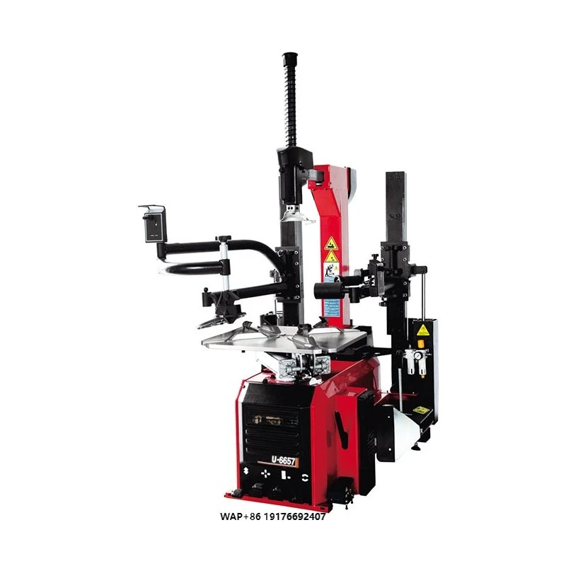 Unite Fully-Automatic U-6657 Tire Changer Tools Touchless/Swing Arm Tilt Back Tower for Car High-tech Demount Mount Tool