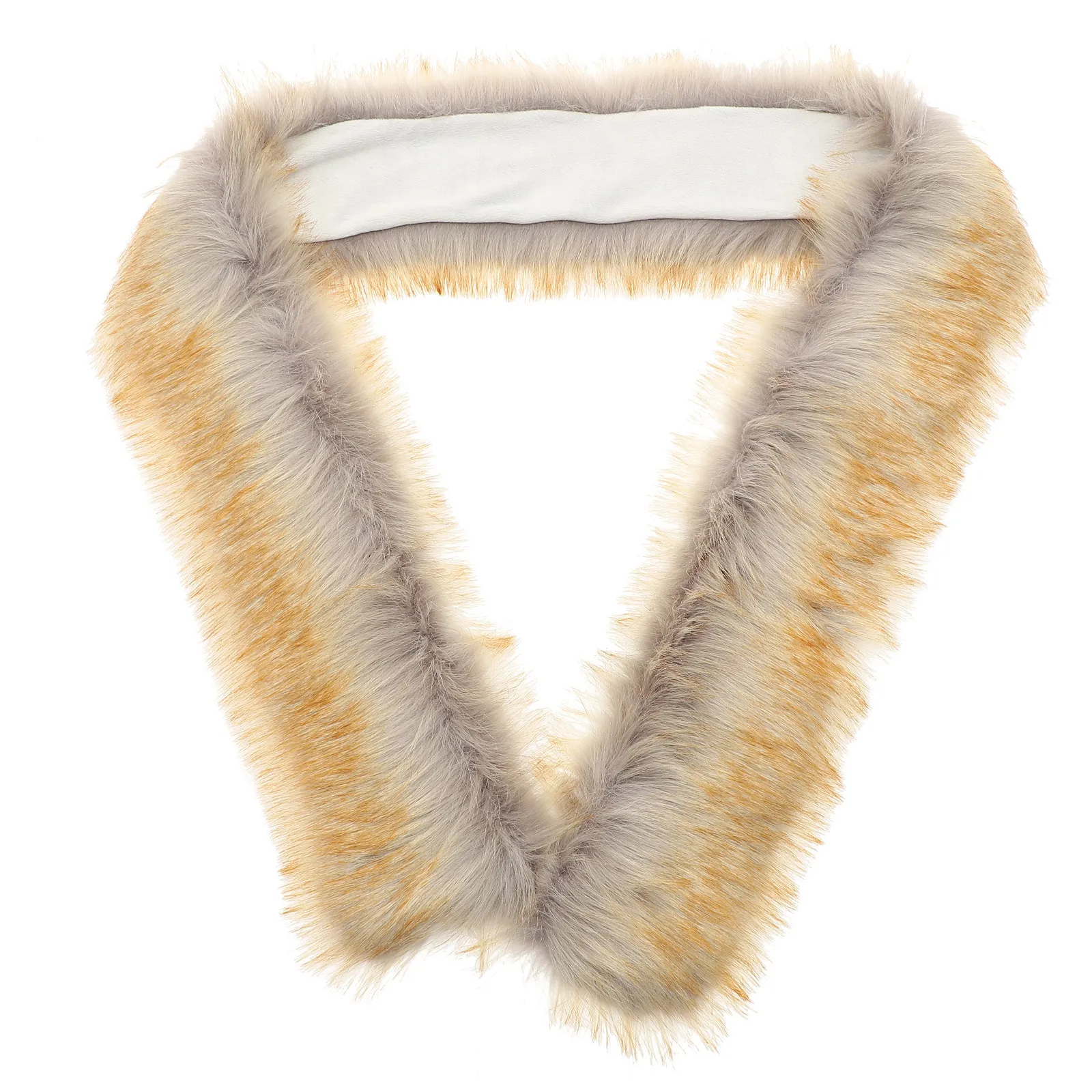 

Faux Racoon Hair Shawl Collar Women Winter Warm Stole Scarf Wrap Long Shawl Wrap Winter Costume Accessories Faux Stole