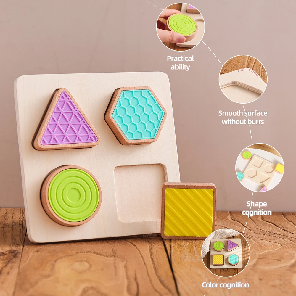 

Сенсорная доска Монтессори, игрушка для раннего сенсорного развития, образование для детей, игры, игрушки, красочные деревянные игрушки для мелкой моторики, подарок для ребенка