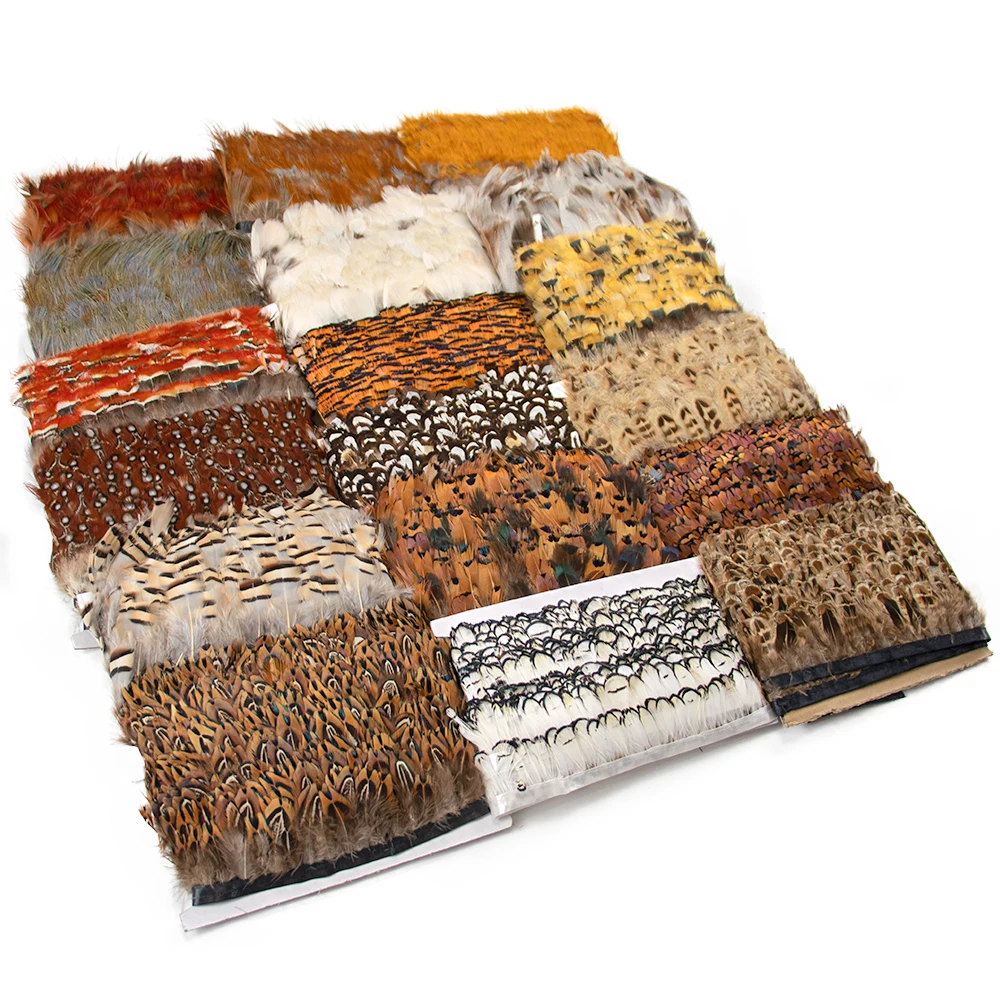 Natural Color Peacock Pheasant Chicken Feather Trim Width 5-8cm Ribbon Dress Decorative Sewing Crafts