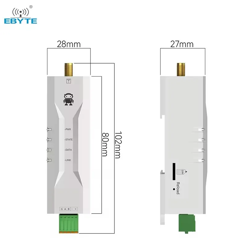 Ebyte ODM E840-DTU(EC05-485)E-V2 Iot 4g CAT1 Lte Router Modem RS485 Gateway Wireless Module Transparent Transmission 4G CAT1 Dtu