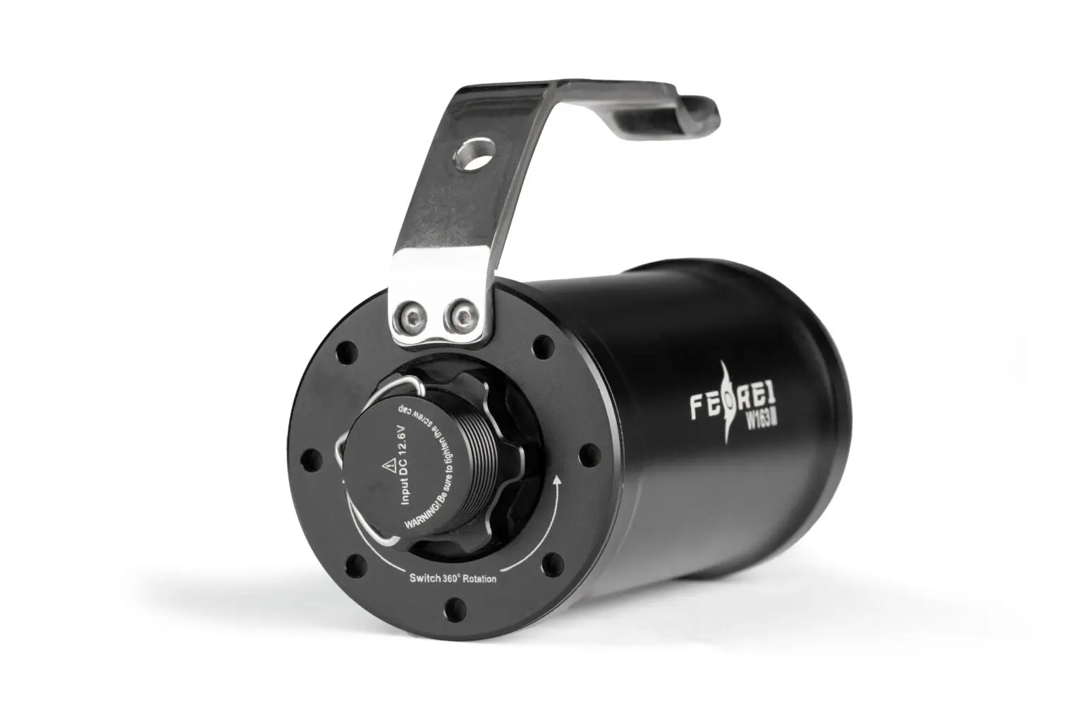 Ferei W163II 7150Lm LED Torch Long-Range Aluminium Alloy With Strong Beam Waterproof & IPX8 Rated For Search & Rescue Diving