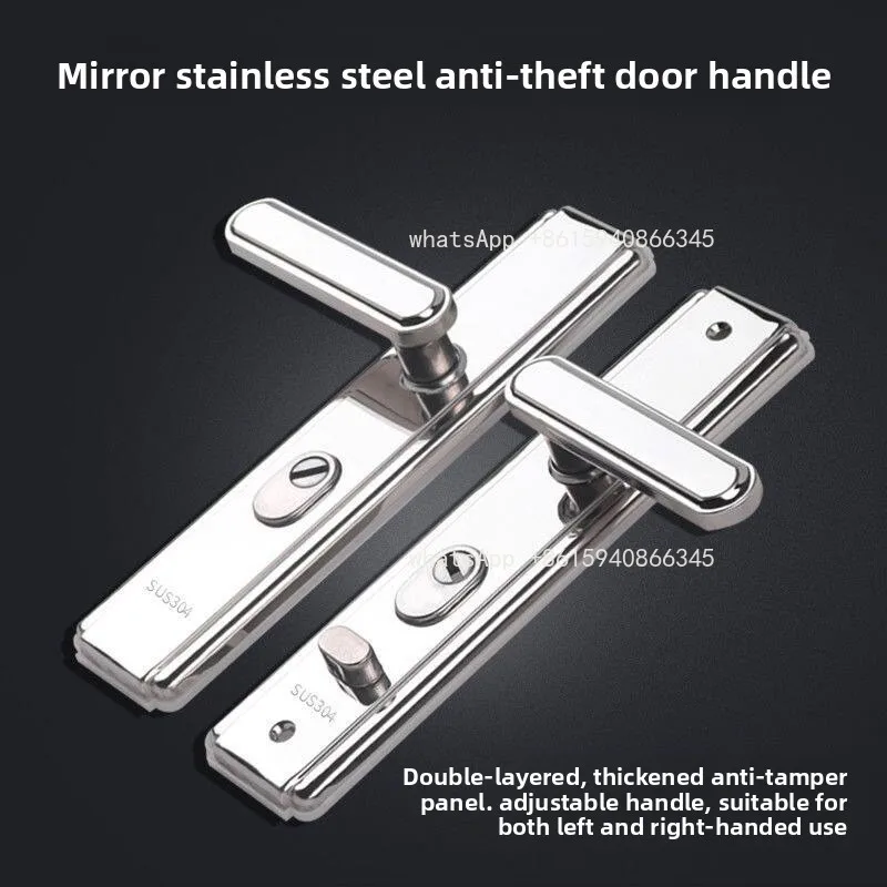 New cabinet door handle anti-theft door handle multifunctional adjustable stainless steel door handle universal type