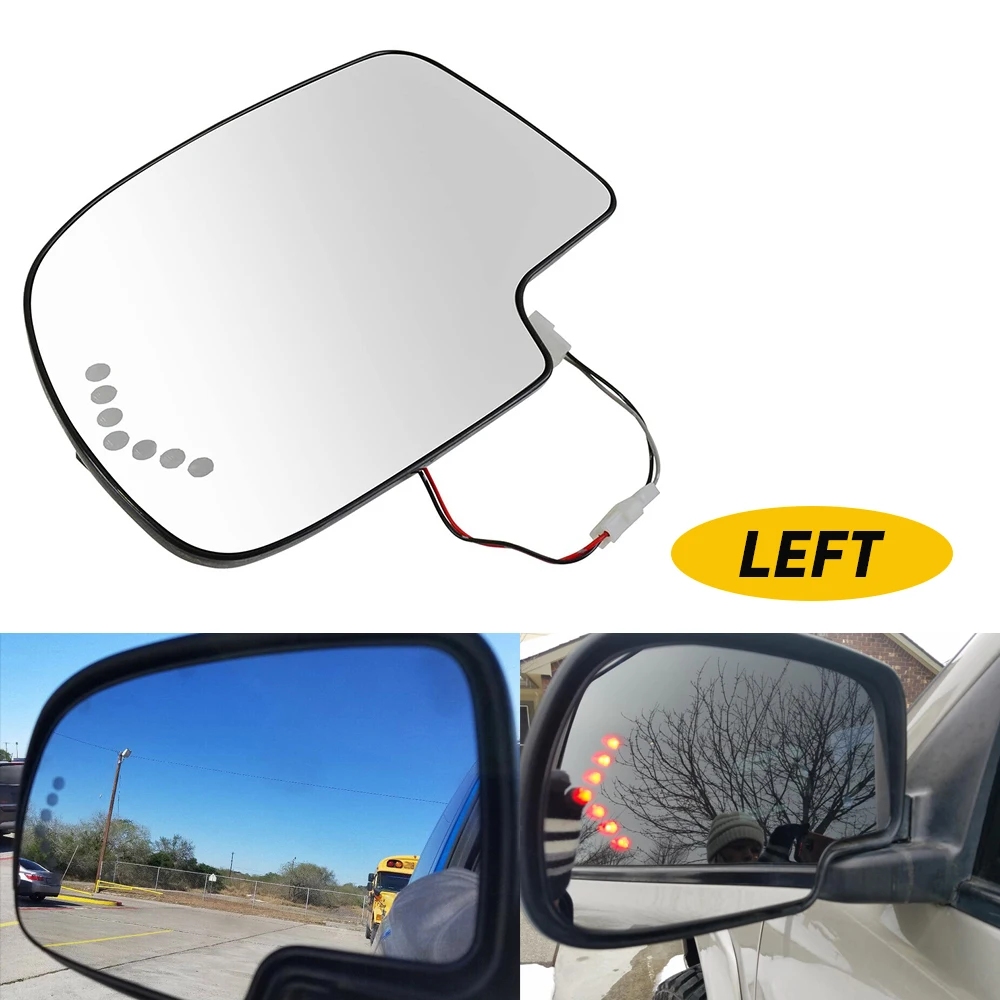 Rearview Mirror Glass Heated For Chevy Silverado Avalanche Classic GMC Sierra Yukon Rearview Side Mirror Lens Glass With Heated