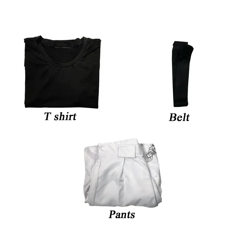 2025 AA زي أنيمي Jujutsu Kaisen Toji Fushiguro أزياء تنكرية قميص وسراويل تناسب الهالوين جديد wat1