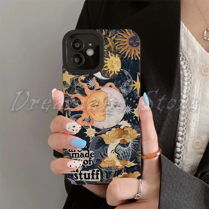 Moon Sun God Phone Case for Iphone 11 Pro Max 12 13 Iphone 14 Pro Max Iphone 15 Pro Max Case