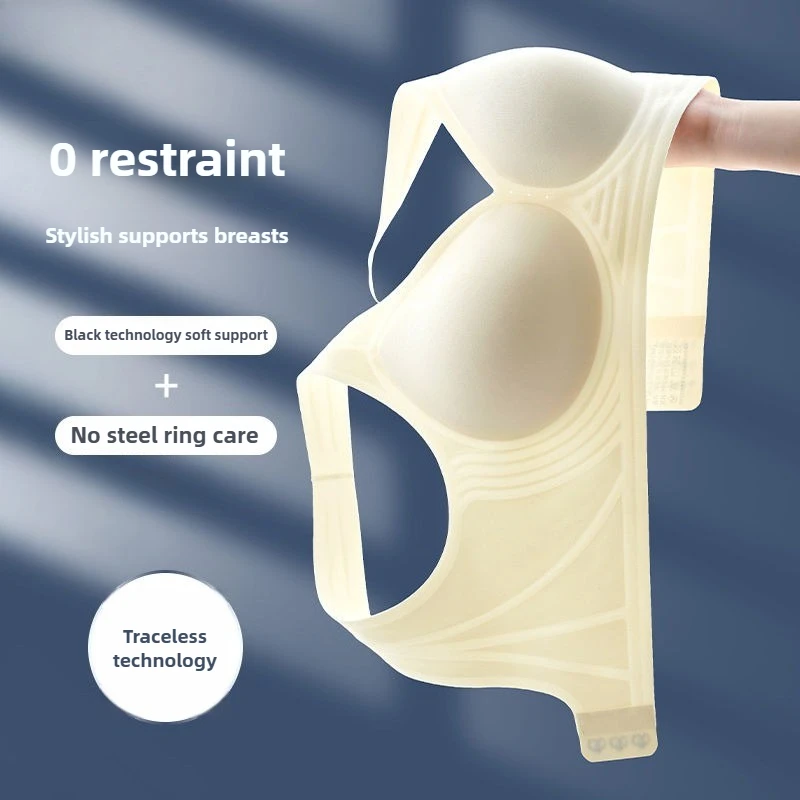 

Light Thin Bra Women Soft Support Breathable Comfort No Steel Ring Women Bra Lithe Anti Sagging Machine Washable Bras for Women