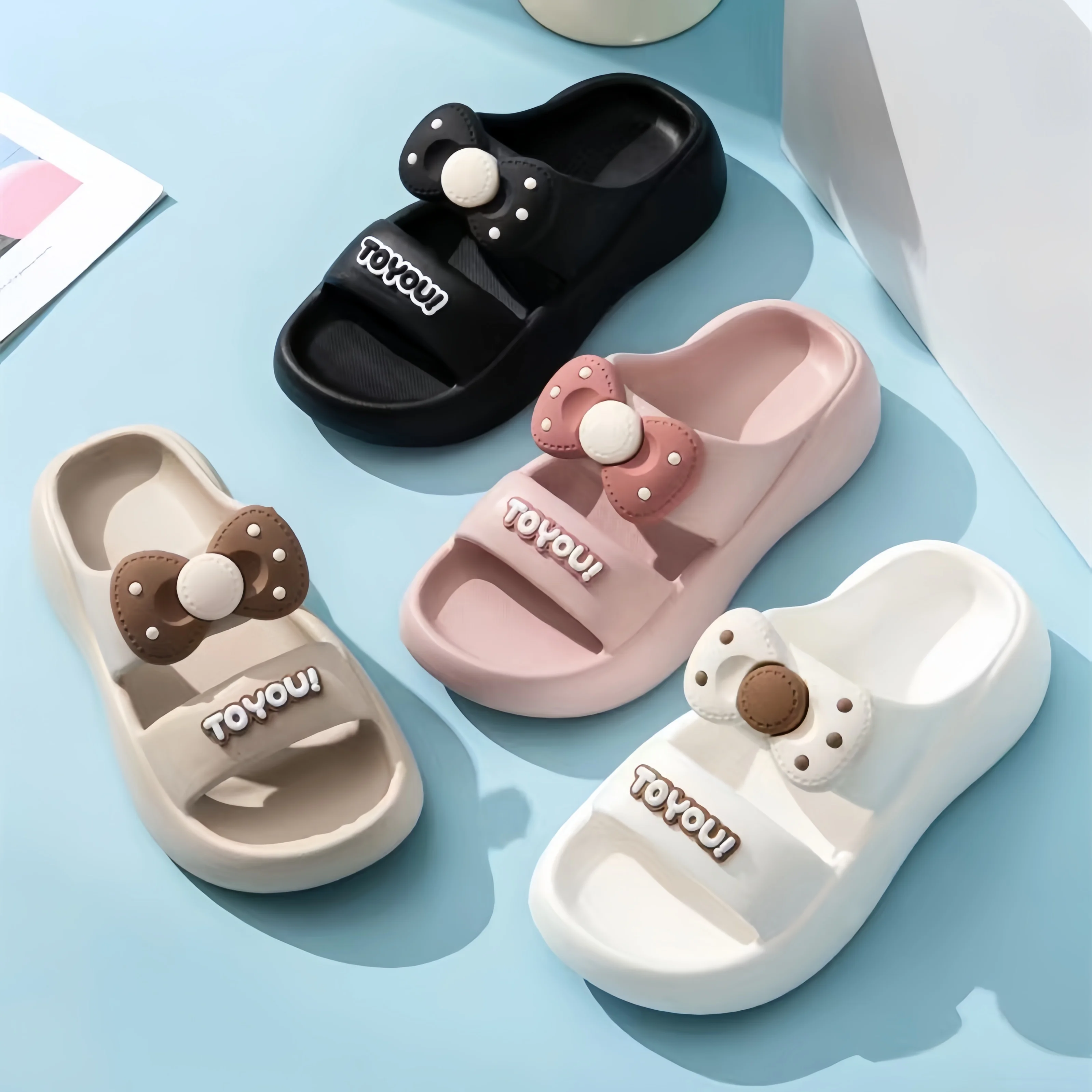 Trendy Cartoon Women Slippers Home Cute Style Comfortable Non-slip Beach Slippers Summer Outdoor EVA Ladies Shoes