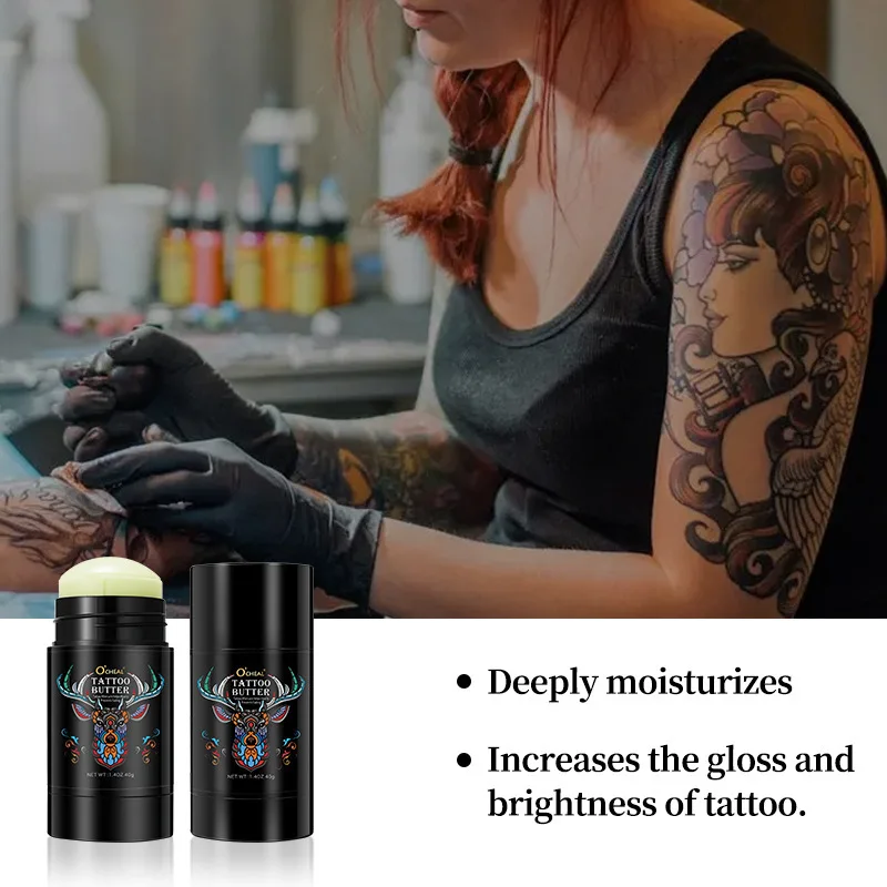 1pc Tattoo Care Stick for Color Fixation and Enhancement, Gentle for Tattooing and Embroidery, Rotating Style