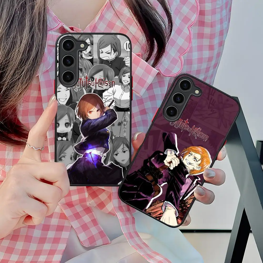 Jujutsu Kaisen Nobara funda de teléfono móvil para Samsung Galaxy S25 S24 S23 S22 S21 Plus FE funda de silicona Ultra Color bonita de lujo