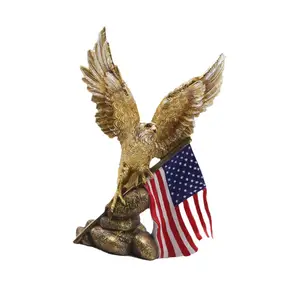Kartal Amerikan Bayrağı Heykeli Tutarak, el Yapımı Masa Dekorasyon olduğunu, Heykel Kartal Heykeli Kartal, eve Taşınma Hediye amerikan kartalı heykelinin en büyük satışlarından 12'si-no. 6