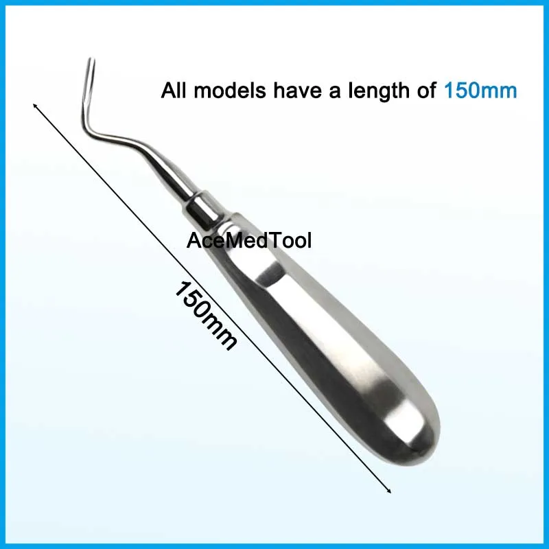 Dental Tooth Elevator Stright Curved Root Elevator Minimally Invasive Tooth Extraction Tool Dental Instrument