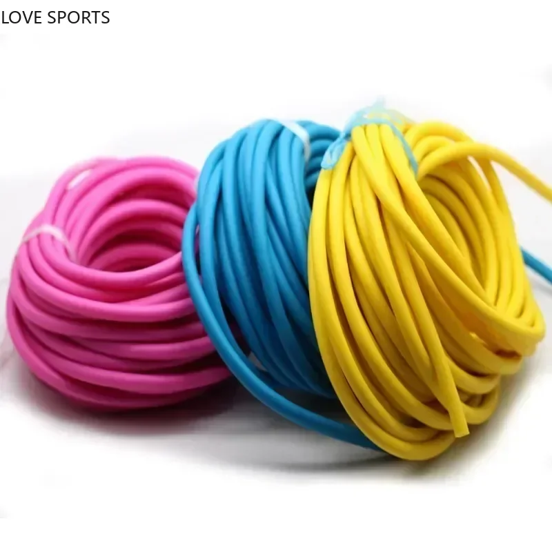 5-10M/Piece Outdoor Natural Latex Rubber Tube Stretch Elastic Rubber Band Latex Tube Pull Rope Tourniquet Rope Exercise Bands