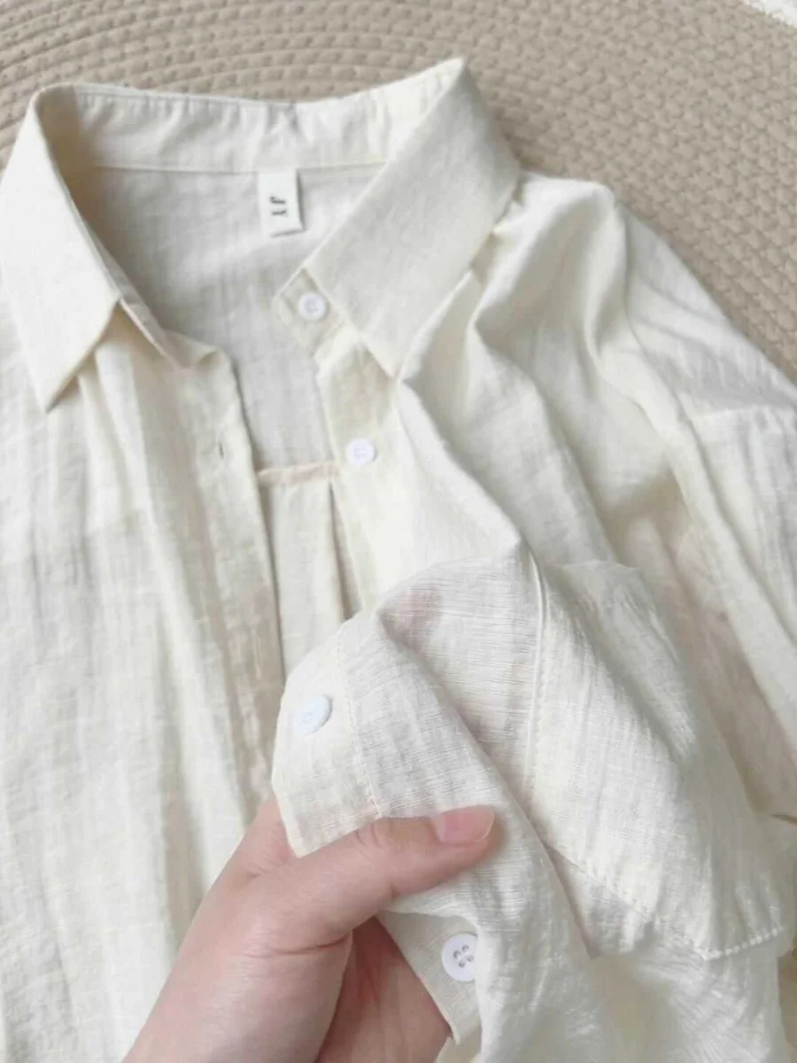 Lniana, rayonowa, cienka, długa narzutka/kamizelka damska na jesień i zimę, luźna, uniwersalna, bawełniano-lniana, chroniąca przed słońcem, do pracy, elegancka...