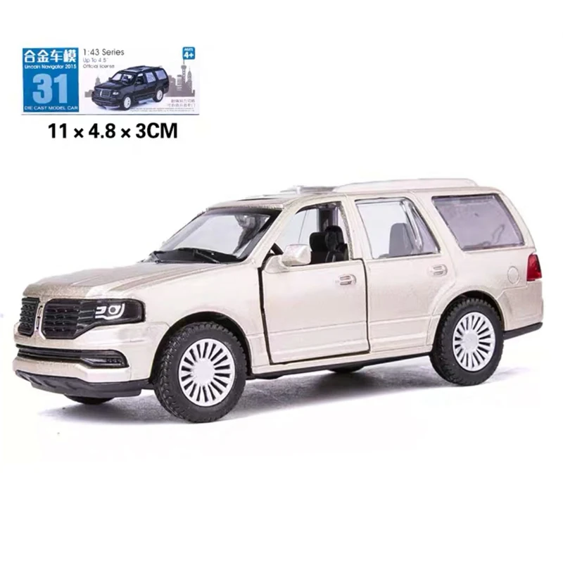 

1:46 LINCOLNS Navigator SUV Alloy Luxy Car Model Diecasts Metal Off-road Vehicles Car Model Simulation Collection Kids Toys Gift