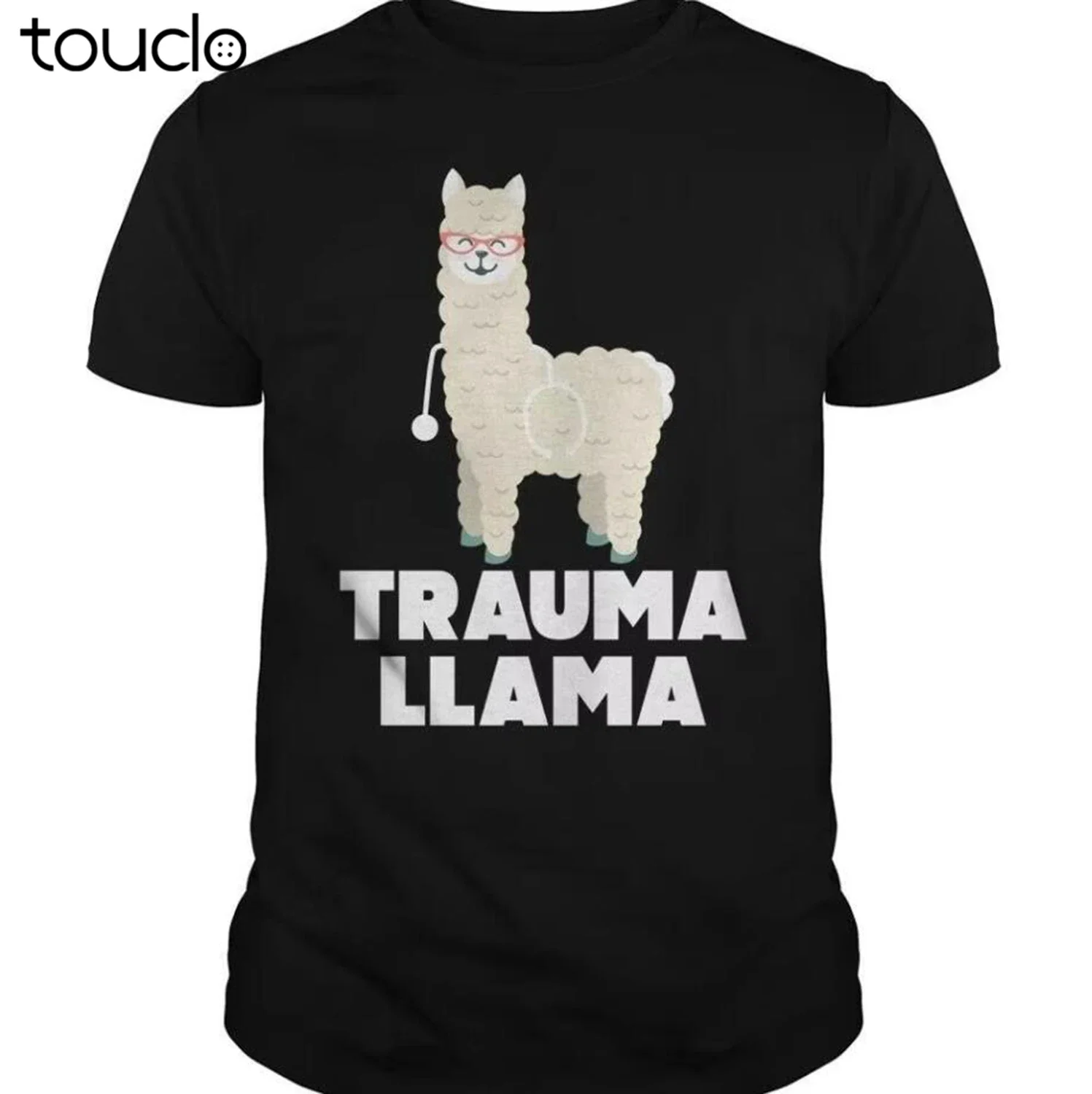 Funny Llama Doctor Shirt No Trauma Llamas Tee Gift Fashion Men Free Shipping Top Tees Custom Any Logo Size Hip Hop T Shirt