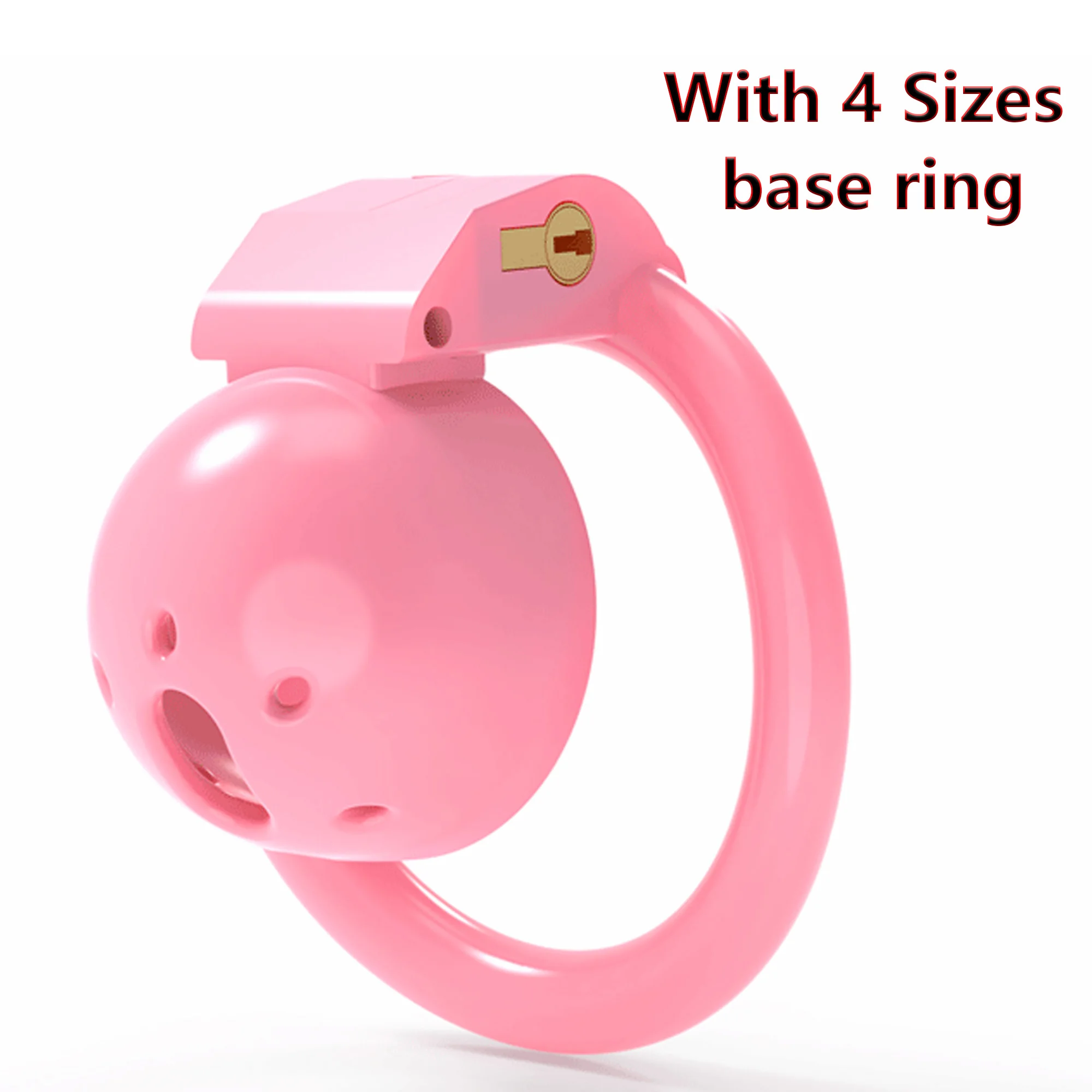 Bdsm Pink Mini Sissy Chastity Cage Devices с 4-размерными кольцами для пениса Cock Cage Bondage Slave Abstinence Control Секс-игрушки для мужчин