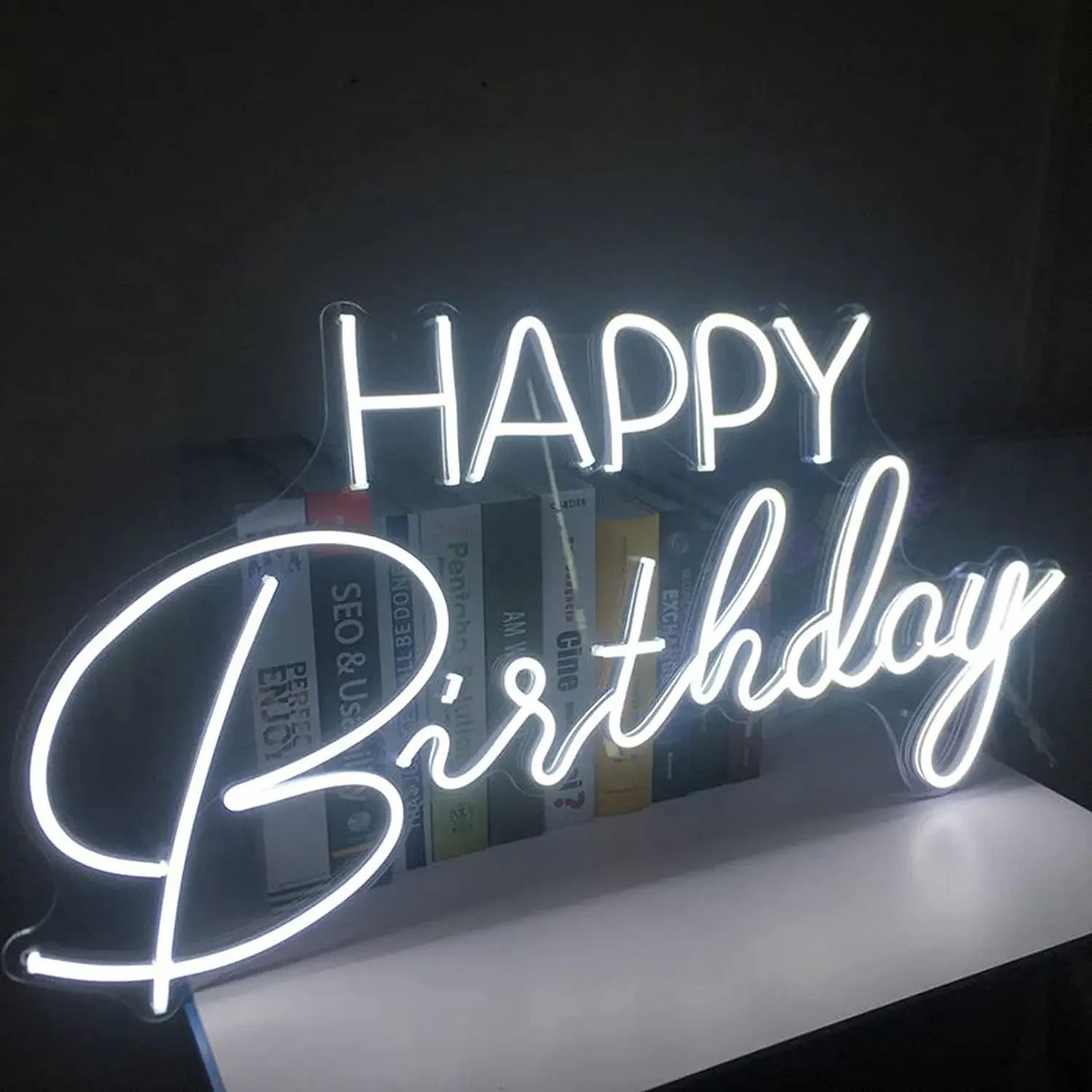 Imagem -05 - Custom Neon Sign Lights Art Decor Suprimentos Presente Gênero Revelar Baby Show Presentes Personalizados Happy Birthday Party