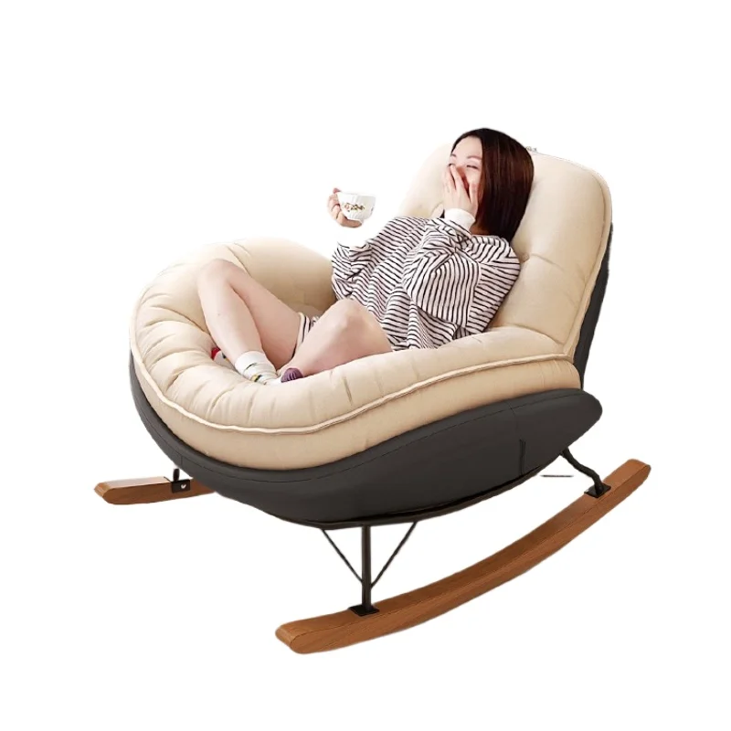 

Living room lounge chair, adult balcony, home leisure lazy sofa, penguin rocking chair single