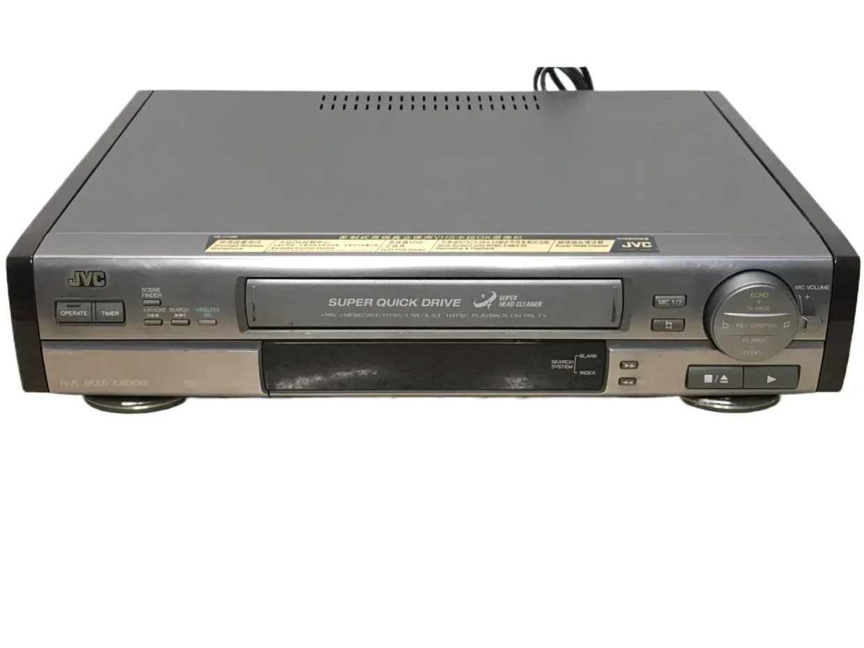 

second-hand JVC six head video recorder HI-FI high fidelity image PAL/NTSC multi standard stereo VHS