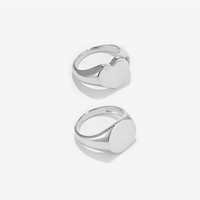 VEWANT Women 925 Sterling Silver Heart Circle Ring 2024 New Fashion Fine Luxury Simple Wedding Anniversary Birthday Gift Jewelry