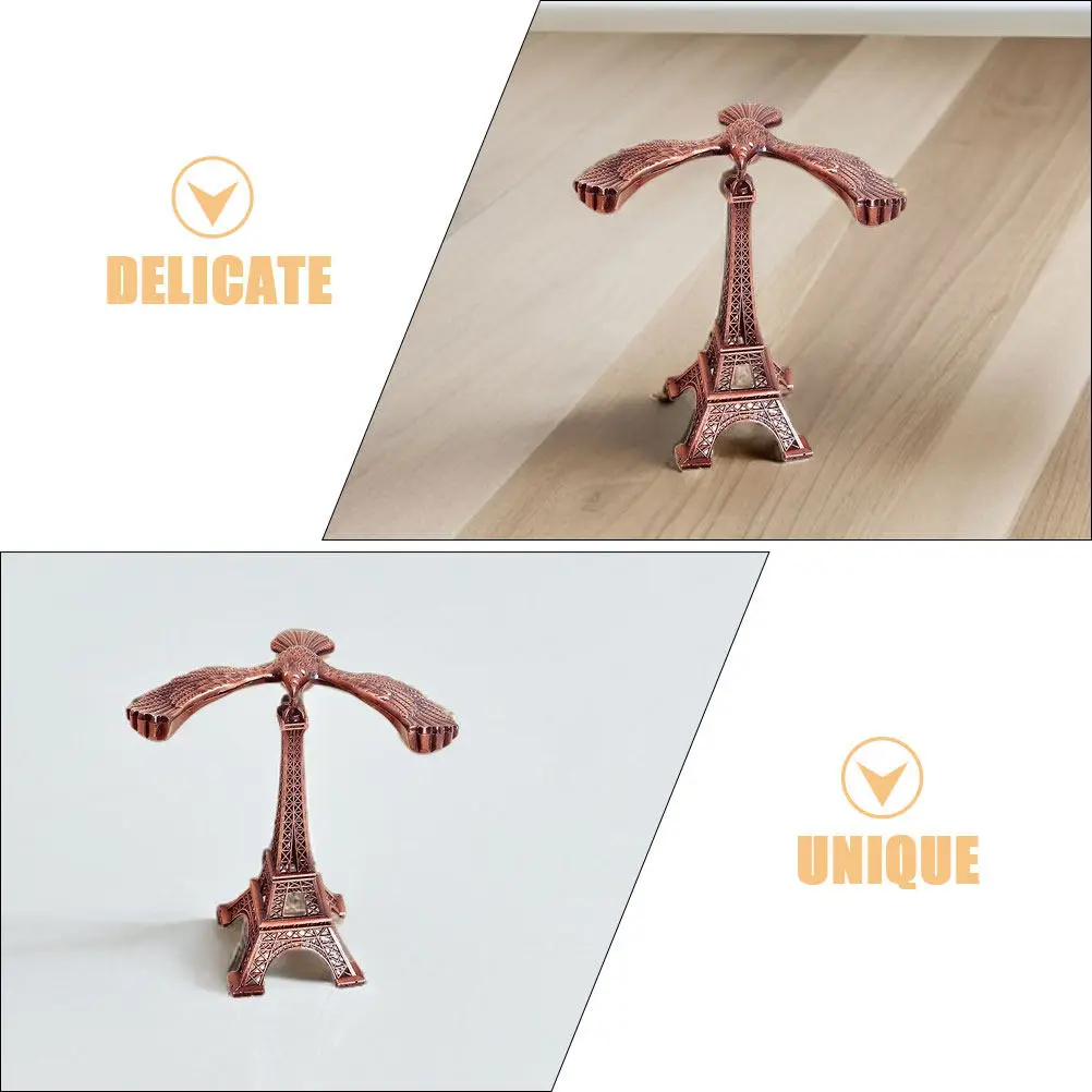Balancing Eagle Alloy Eiffel Tower Desk Sculpture Home Office Decor Desktop Balance Bird Ornament Retro Artistic Tabletop