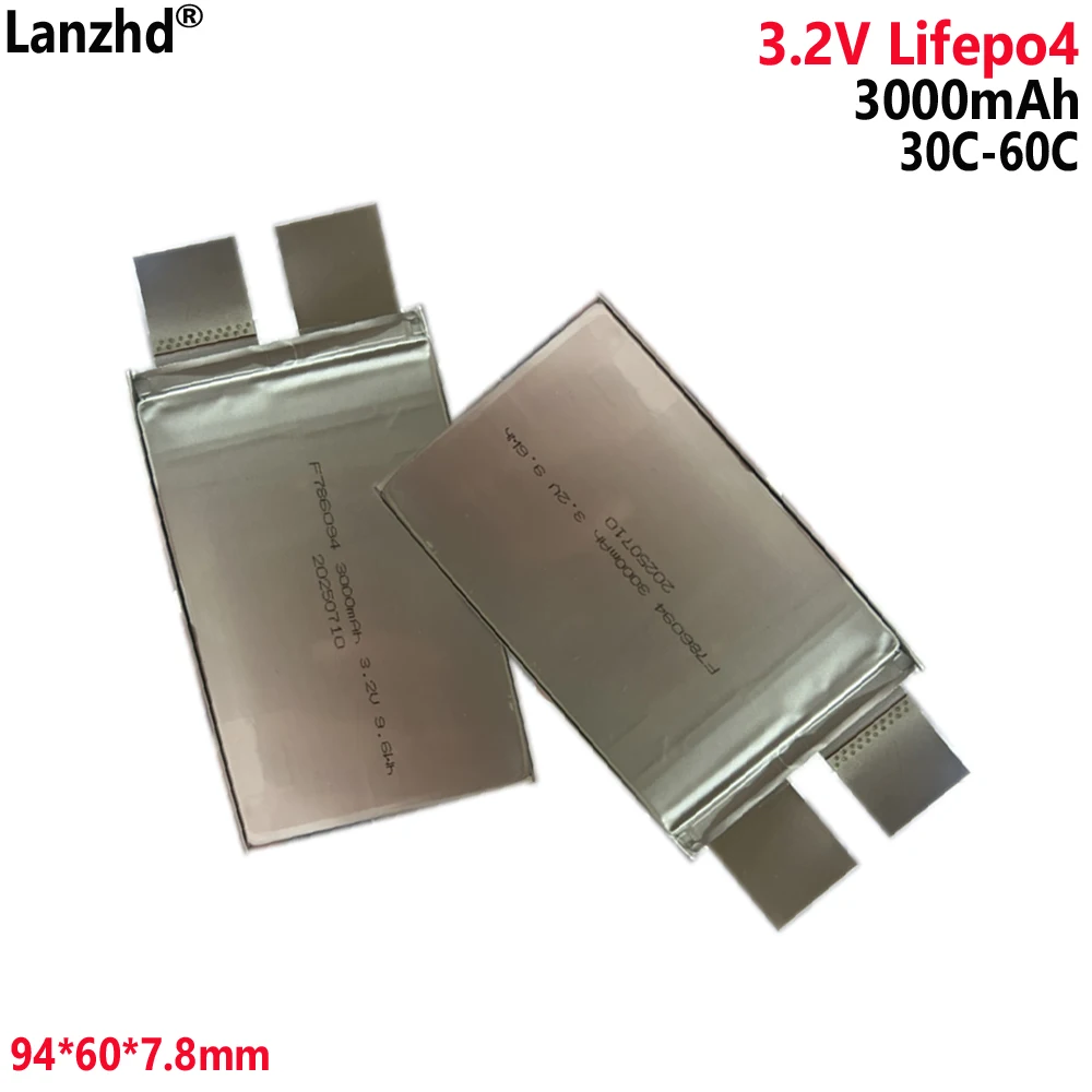 1-12pcs 3.2V Lifepo4 Battery 35C 70C Starting Power Supply Model Airplane Batteries DIY 12V 24V Electric Car 786094