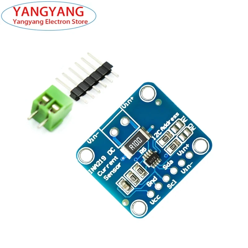 New MCU-219 INA219 I2C Interface Zero-Drift Bi-Directional Current Power Board Monitoring Sensor Module MCU219 3.0V-5.5V