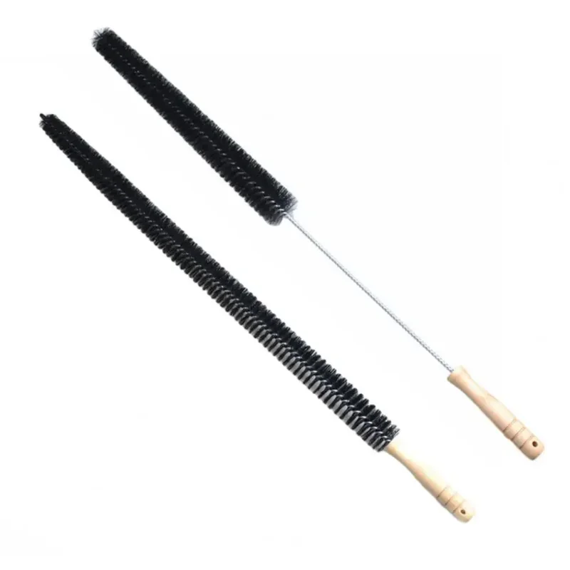 Flexible Long Radiator Cleaning Brush Effective Dust Removal Easy to Clean Nylon Bristles Wood Handle Cleaning Brush