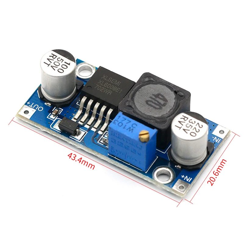 XL6009 DC-DC Booster Module Voedingsmodule Uitgang Is Instelbaar Super LM2577 Step-Up Module