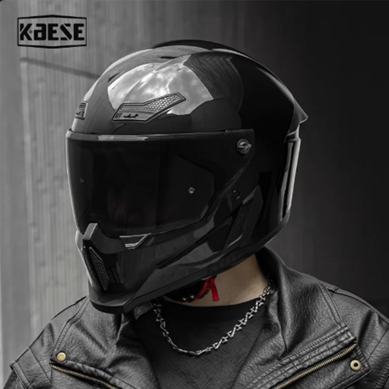 

Full Helmet Lightweight ABS Suitable for Summer and Winter Riding Anti-Fog Visor Airflow Comfortable for Long Rides