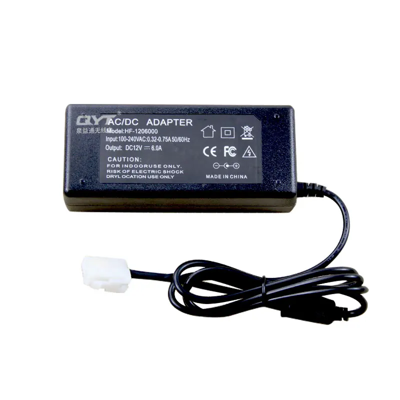 QYT -12V Transformer KT7900D Household Power Supply 12V 6A Converter