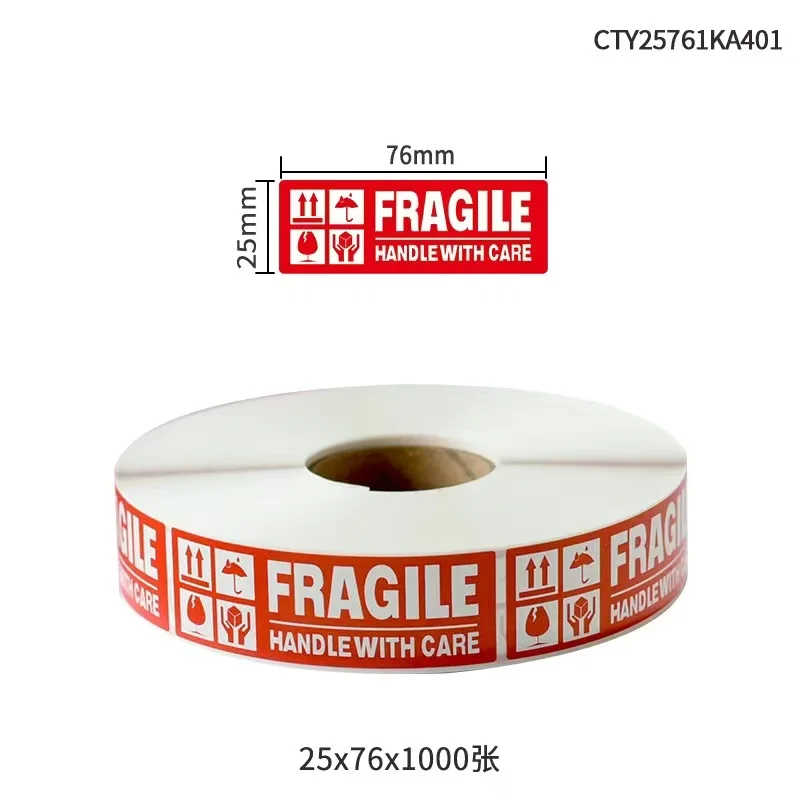 Adesivi per avvisi merci fragili: etichette durevoli, facili da applicare per spedizioni delicate, prevengono danni sicuri e visibili efficacemente
