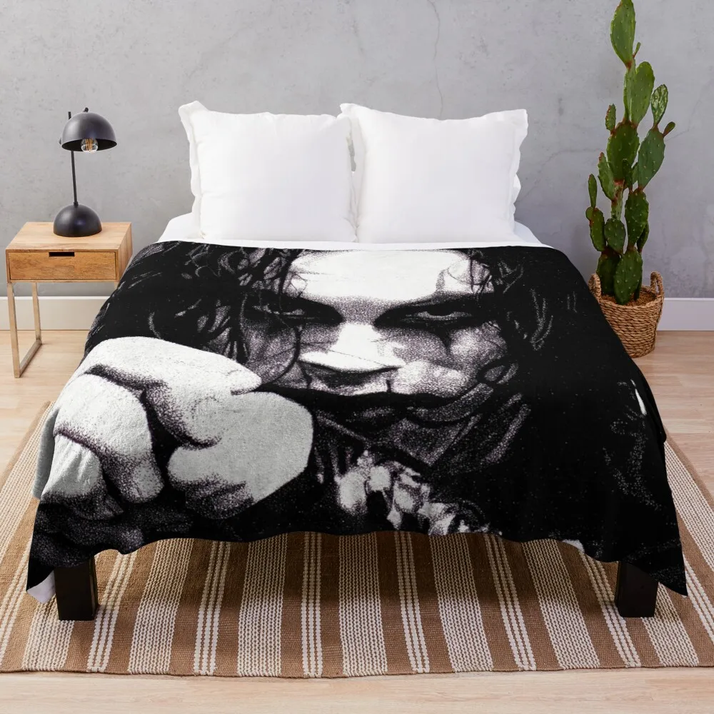 

Eric Draven Crow Throw Blanket Blanket For Giant Sofa Moving Blanket