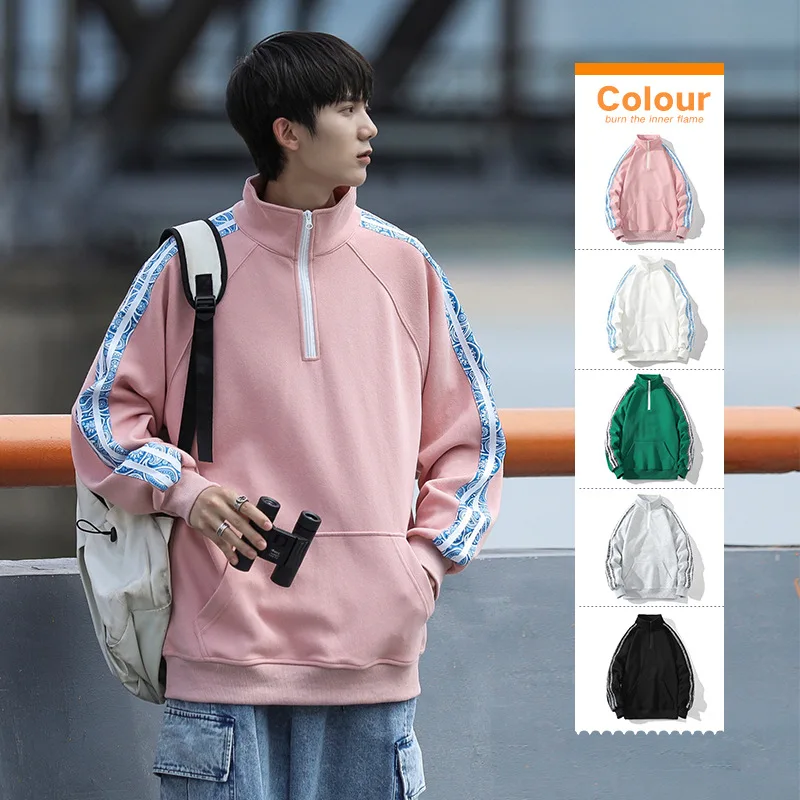 

Men Sweatshirts 2022 New Arrive Spring And Autumn Student Male Clothing Fashion Zipper Teenager Boy Korean Style Hot Sale H44