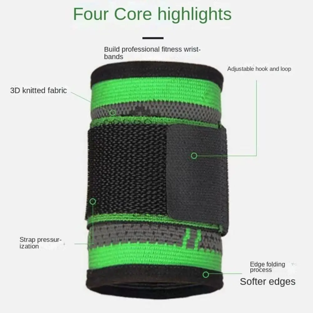 1PC Sports Compression Wrist Brace Thin Breathable Adjustable Hand Wrap Support Wristband for Basketball Badminton