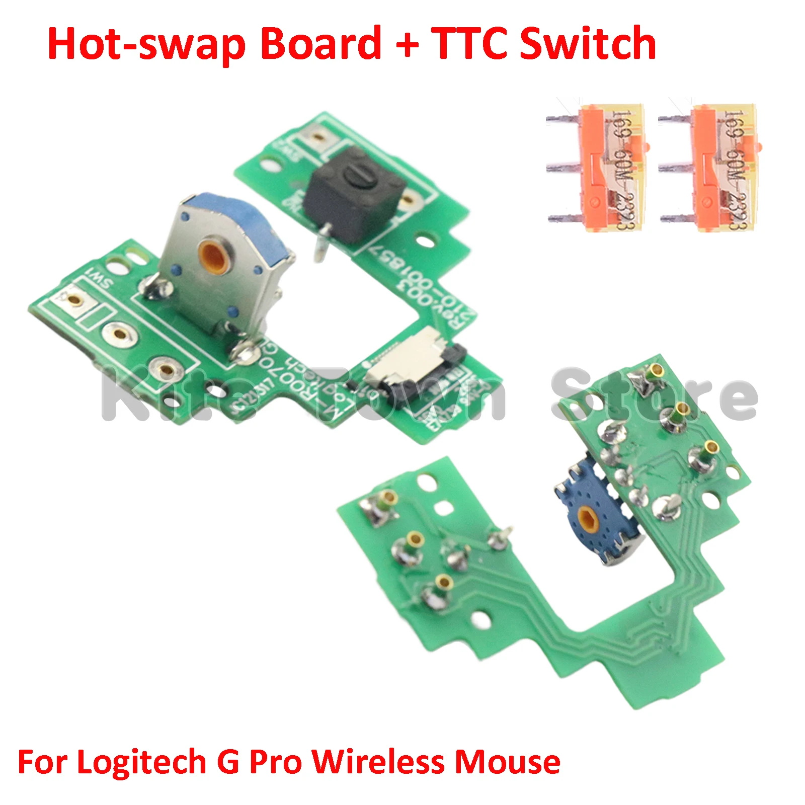 Mouse Hot-swap Motherboard Button Board  + TTC Micro Switch Replacement for Logitech G Pro Wireless Gaming Mouse