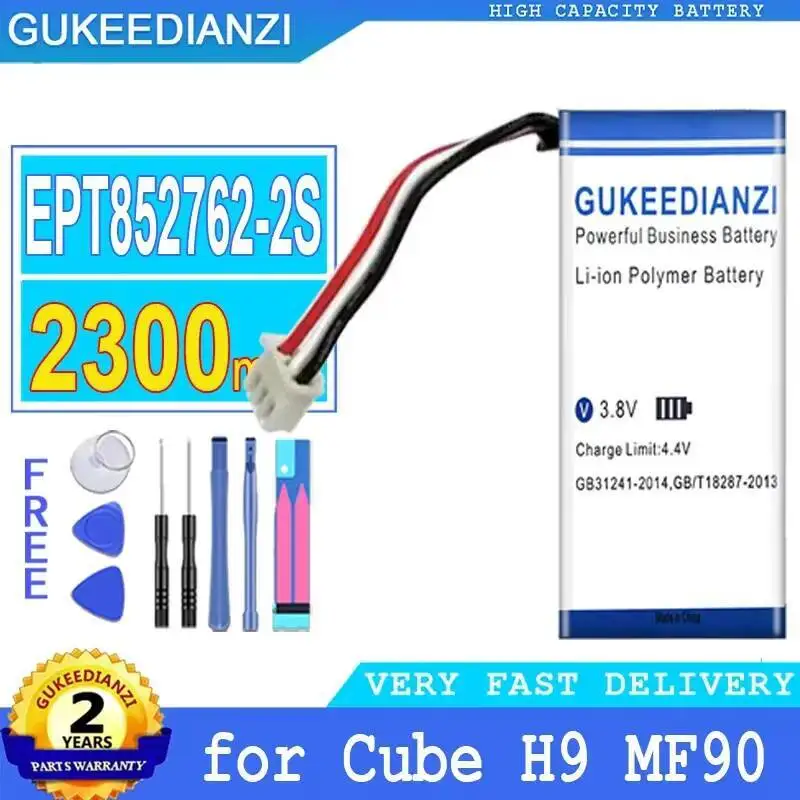 

For Cube H9 MF90 Changjietong FU Baiqu Handheld EPT852762-2S Reliable Replacement Terminal Device Battery 2300Mah