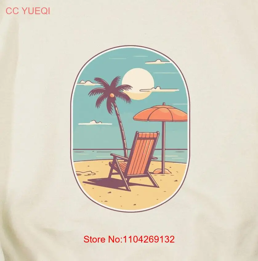 Vacation Ready Faded Beach Chair T Shirt Sun Soaked Relaxation Perfect for Travel Lovers long or short sleeves