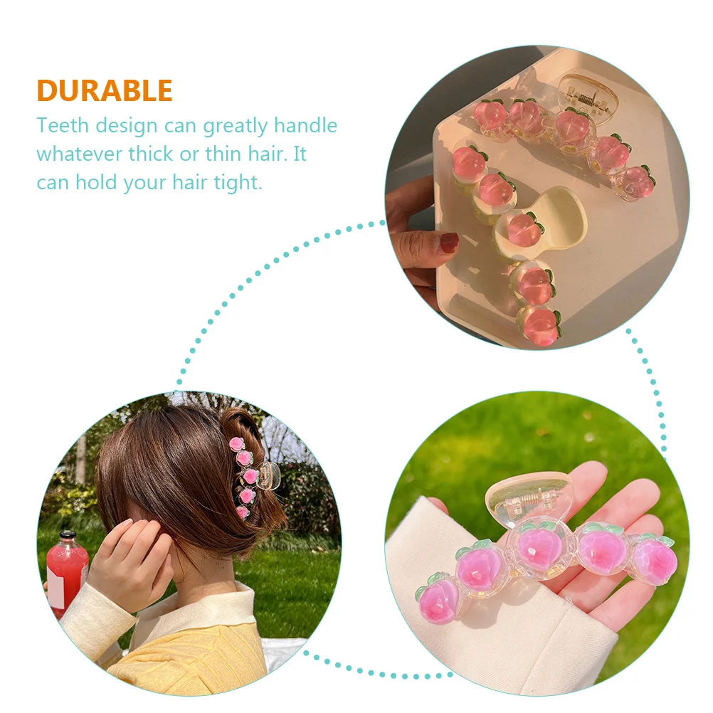 

Resin Hair Jaw Clamp Shark Claw Clips Strong Durable Transparent Aesthetic Hairpin For Bath Makeup Shower Travel Accessories