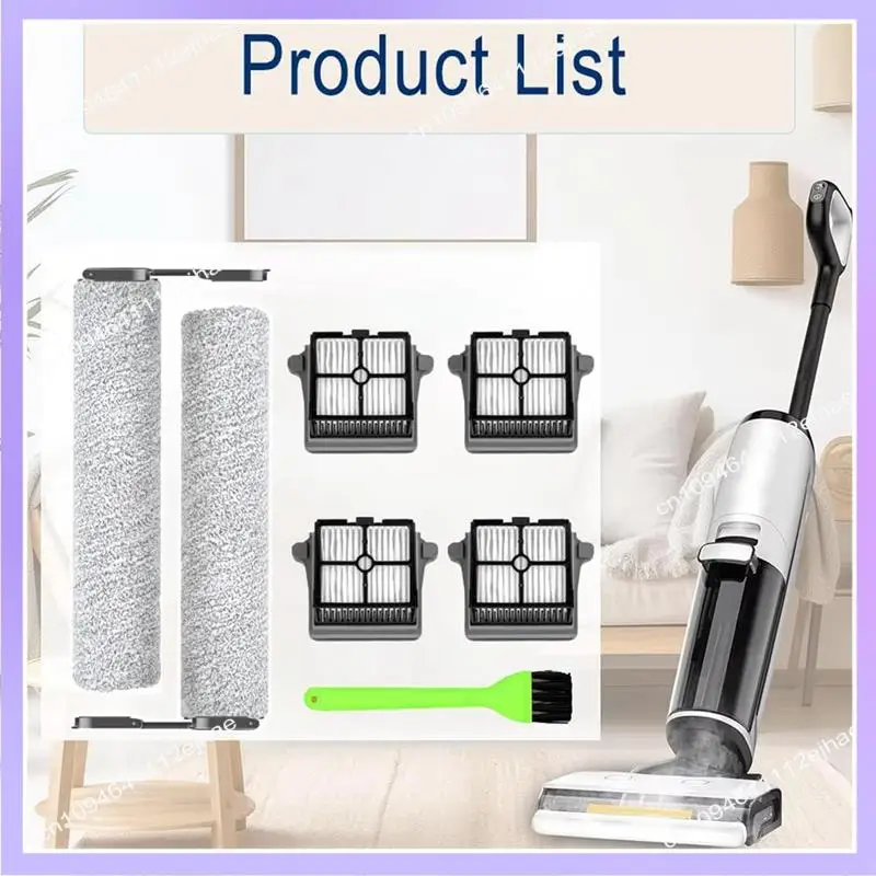 N83R 습식/건식 올인원 진공 청소기 교체 부품-Tineco Floor One S7 Pro/S6용 브러시 롤러 필터