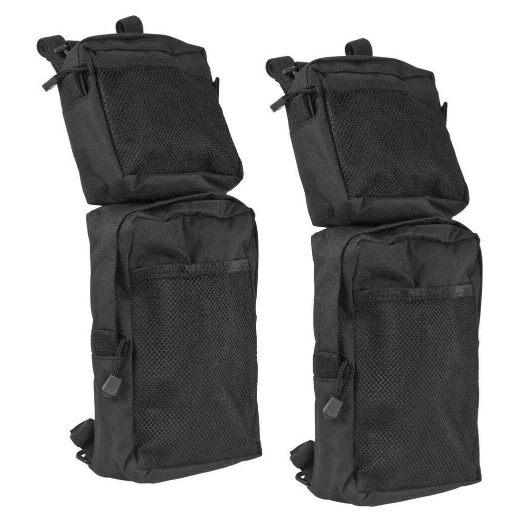 

2 Pack ATV Fender Bag ATV Tank Saddlebags Universal Rear Storage Bag for ATV Dirt Bike ATV Accessories Black