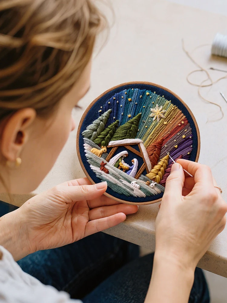 ステッチ聖書物語カウント刺繍キット手作りクロスステッチ針仕事キットクリエイティブクラフト針仕事ホームデコレーション用