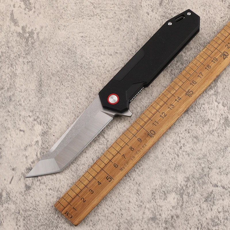 D2 steel G10 handle for outdoor camping, suitable for height, with sharp and exquisite hardness, EDC fruit cutting tool